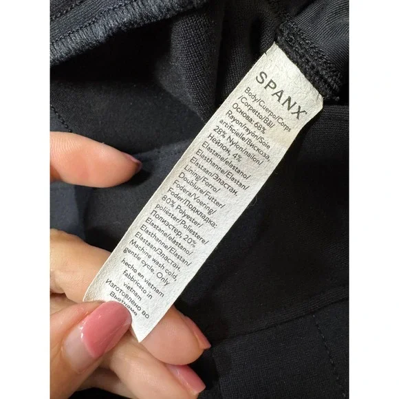 Spanx The Perfect Wide Leg Ponte Knit Trouser Pant Black 20385R Womens 2X Plus - Picture 5 of 6